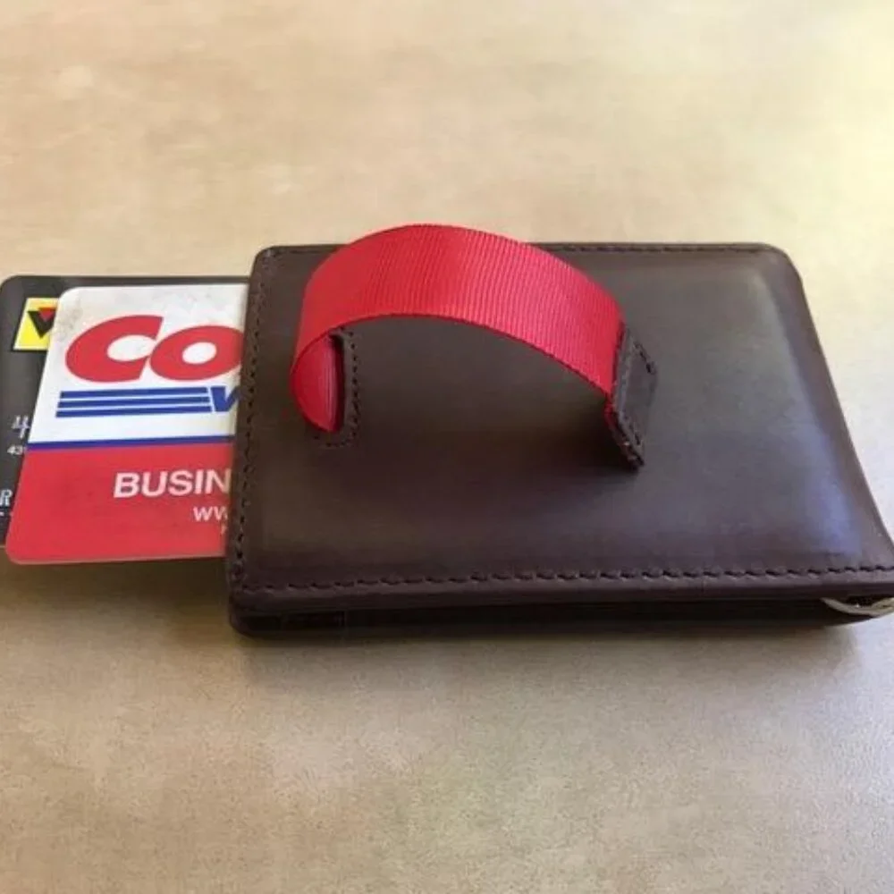 RFID Blocking Slim Bifold Genuine Leather Minimalist Front Pocket Wallet for Men